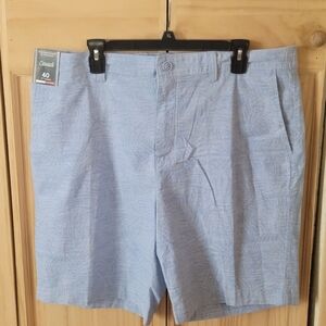 Roundtree & Yorke Light Blue Patterned Men's Shorts